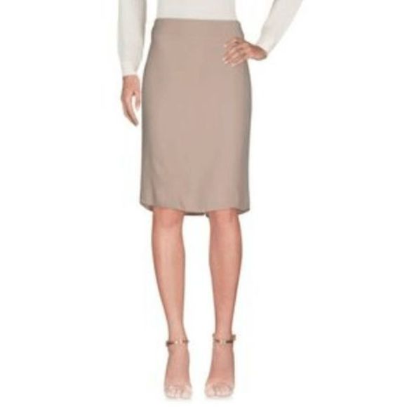 Carla Montanarini Beige Pencil Skirt Size IT 42 / US Medium - Picture 1 of 12